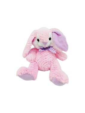Homerbest Pink Bunny Rabbit Stuffed Animal Purple Ears Easter 12" Plush